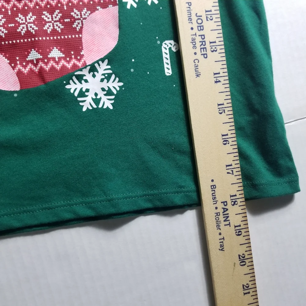 CHILDREN'S PLACE GIRLS CAT CHRISTMAS LONG SLEEVE SHIRT SIZE MEDIUM